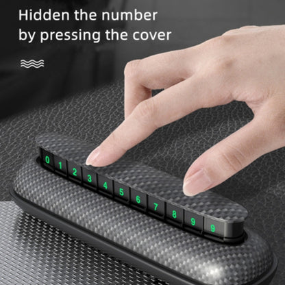 3R-2154 Car Temporary Parking Card Hidden Luminous Phone Number Plate, 3R-2154