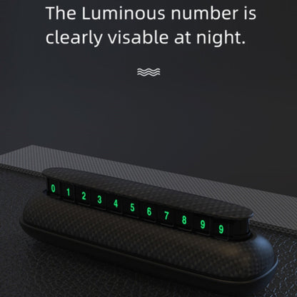3R-2154 Car Temporary Parking Card Hidden Luminous Phone Number Plate, 3R-2154