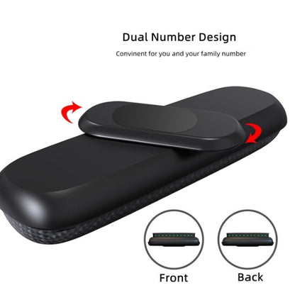 3R-2154 Car Temporary Parking Card Hidden Luminous Phone Number Plate, 3R-2154