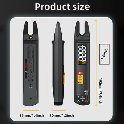 BSIDE U0 AC / DC Clamp Meter Electric Pen Current Digital Multimeter, U0
