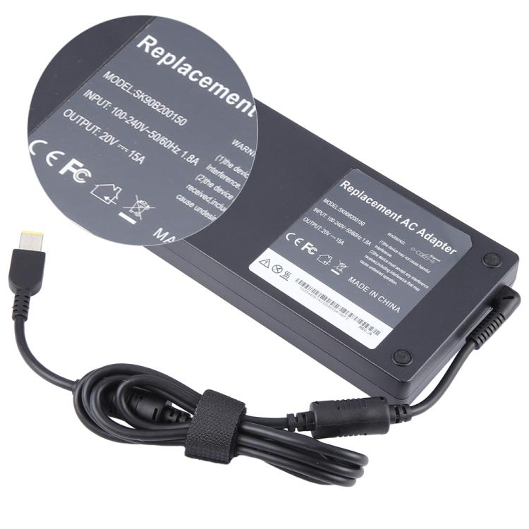 300W 20V 15A Laptop Notebook Power Adapter with Big Square USB Port For Lenovo Thinkpad / ThinkBook / Xiaoxin, EU Plug, US Plug, UK Plug, AU Plug