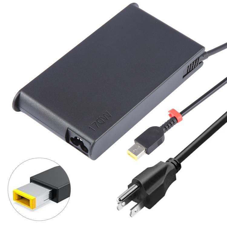 170W 20V 8.5A Laptop Notebook Power Adapter with Big Square USB Port For Lenovo Thinkpad / ThinkBook / Xiaoxin, EU Plug, US Plug, UK Plug, AU Plug