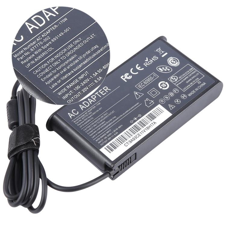 170W 20V 8.5A Laptop Notebook Power Adapter with Big Square USB Port For Lenovo Thinkpad / ThinkBook / Xiaoxin, EU Plug, US Plug, UK Plug, AU Plug