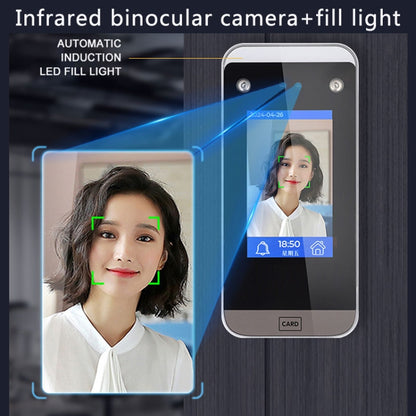 Realand F100 4.3 inch Capacitive Touch Screen Face Fingerprint Card Attendance Machine, F100