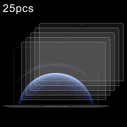 25pcs 9H 0.3mm Explosion-proof Tempered Glass Film, For Huawei MateBook X Pro 14.2 2024, For Huawei MateBook Pro 14.2 inch, For Huawei MateBook 14 2024