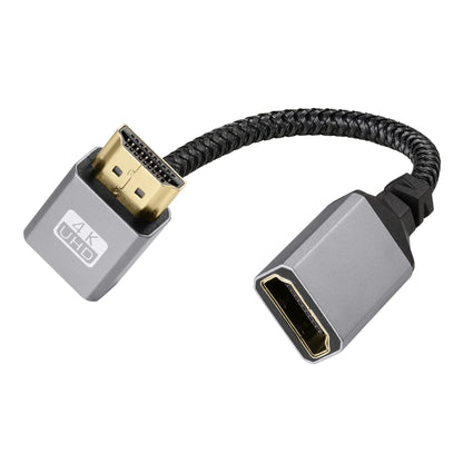 HDMI Male to Female 4K UHD Extension Cable Computer TV Adapter, Length: 20cm, Upward Bend, Downward Bend, Left Elbow, Right Elbow