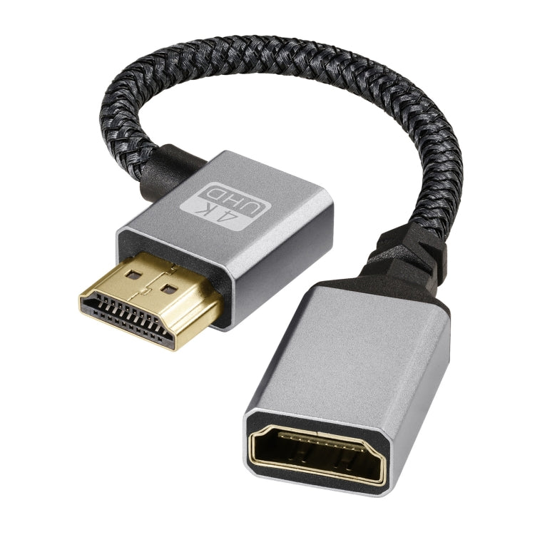HDMI Male to Female 4K UHD Extension Cable Computer TV Adapter, Length: 20cm, Upward Bend, Downward Bend, Left Elbow, Right Elbow