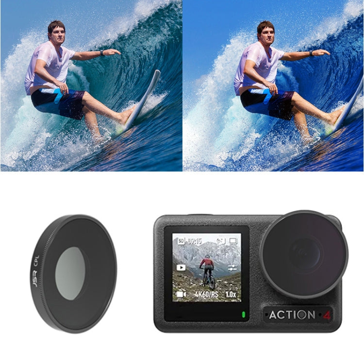 For DJI Osmo Action 4 JUNESTAR Threaded Camera Lens Filter, MCUV, CPL, ND8, ND16, ND32, ND64, ND1000, ND8PL, ND16PL, ND32PL, ND64PL, NIGHT, STAR, Streak Gold Drawing, Streak Blue Drawing, Macro 15X, Pink Diving Filter, Magenta Diving Filter...