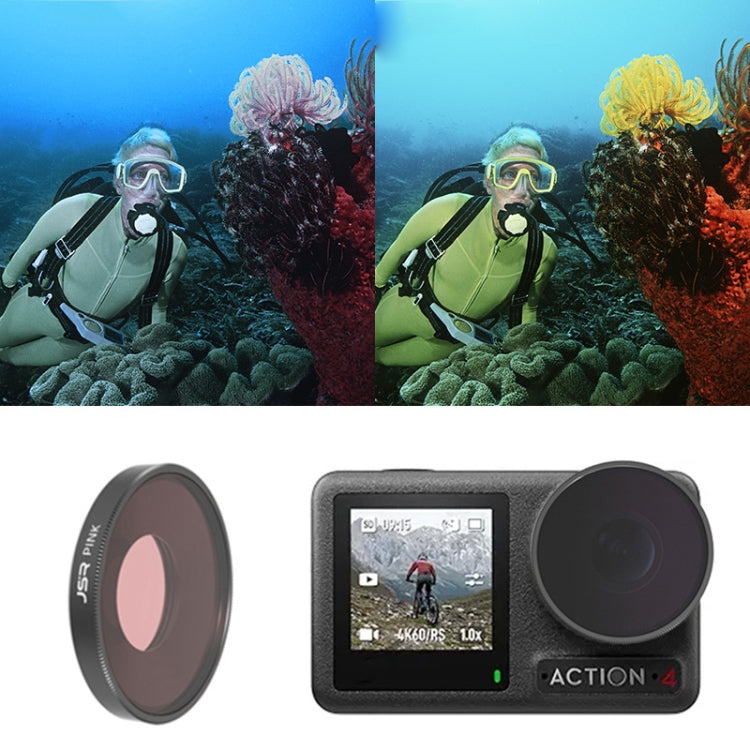 For DJI Osmo Action 4 JUNESTAR Threaded Camera Lens Filter, MCUV, CPL, ND8, ND16, ND32, ND64, ND1000, ND8PL, ND16PL, ND32PL, ND64PL, NIGHT, STAR, Streak Gold Drawing, Streak Blue Drawing, Macro 15X, Pink Diving Filter, Magenta Diving Filter...