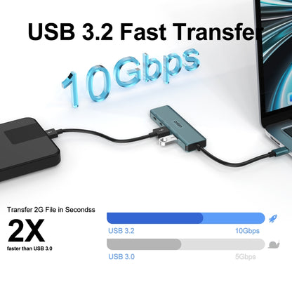 Onten UC622 10Gbps USB-C / Type-C to 2 x USB + 2 x USB-C / Type-C 4 in 1 HUB Docking Station, UC622