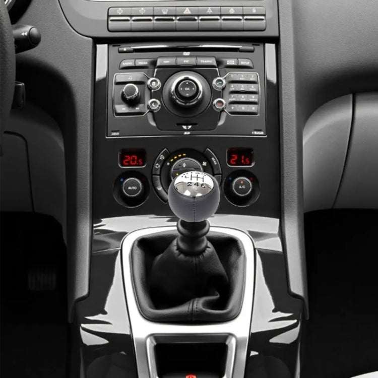For Peugeot 307 / 308 Car Gear Lever Hand Ball Leather Gear Shift Knob, For Peugeot 307 / 308
