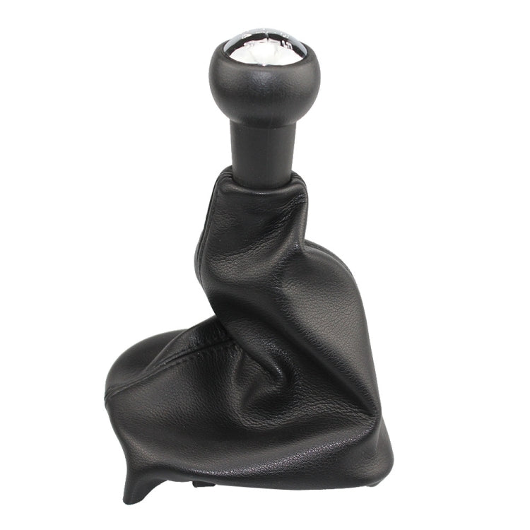 For Peugeot 207 / 307 / CC30 Car 5 Speed Gear Lever Hand Ball Leather Gear Shift Knob with Dustproof Cover, For Peugeot 207 / 307 / CC30