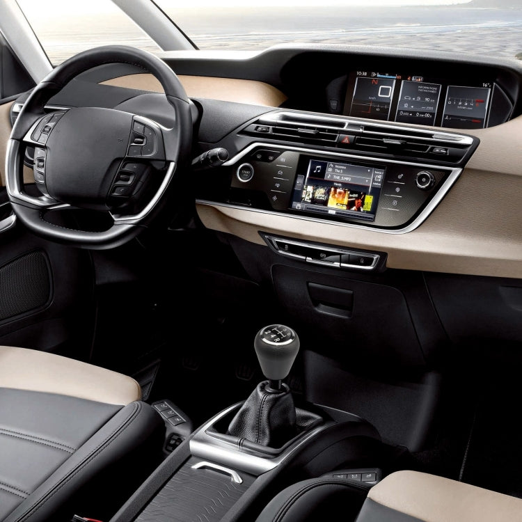 For Citroen C4 / Peugeot 307 Car Gear Lever Knob Leather Gear Shift Knob, For Citroen C4 / Peugeot 307 (Black)