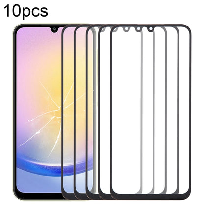 10pcs Front Screen Outer Glass Lens with OCA Optically Clear Adhesive, For Samsung Galaxy F15 SM-E156B, For Samsung Galaxy A15 5G SM-A156B, For Samsung Galaxy A55 SM-A556B, For Samsung Galaxy A35 SM-A356B, For Samsung Galaxy S24+ SM-S926B