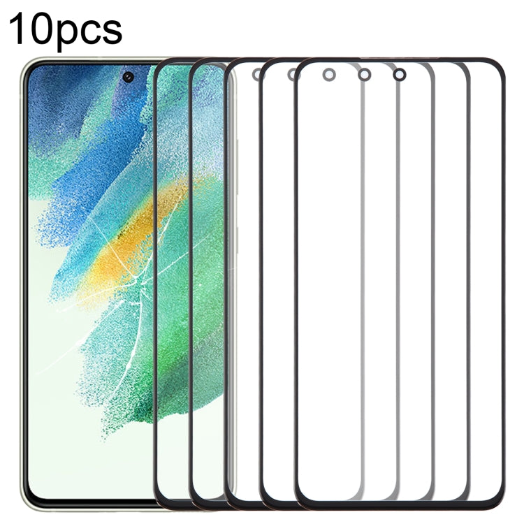 10pcs Front Screen Outer Glass Lens with OCA Optically Clear Adhesive, For Samsung Galaxy F15 SM-E156B, For Samsung Galaxy A15 5G SM-A156B, For Samsung Galaxy A55 SM-A556B, For Samsung Galaxy A35 SM-A356B, For Samsung Galaxy S24+ SM-S926B