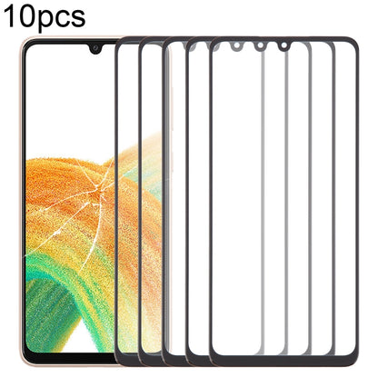 10pcs Front Screen Outer Glass Lens with OCA Optically Clear Adhesive, For Samsung Galaxy F15 SM-E156B, For Samsung Galaxy A15 5G SM-A156B, For Samsung Galaxy A55 SM-A556B, For Samsung Galaxy A35 SM-A356B, For Samsung Galaxy S24+ SM-S926B