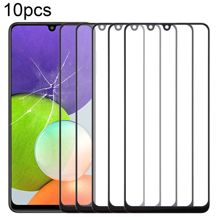 10pcs Front Screen Outer Glass Lens with OCA Optically Clear Adhesive, For Samsung Galaxy F15 SM-E156B, For Samsung Galaxy A15 5G SM-A156B, For Samsung Galaxy A55 SM-A556B, For Samsung Galaxy A35 SM-A356B, For Samsung Galaxy S24+ SM-S926B