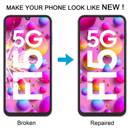 10pcs Front Screen Outer Glass Lens with OCA Optically Clear Adhesive, For Samsung Galaxy F15 SM-E156B, For Samsung Galaxy A15 5G SM-A156B, For Samsung Galaxy A55 SM-A556B, For Samsung Galaxy A35 SM-A356B, For Samsung Galaxy S24+ SM-S926B