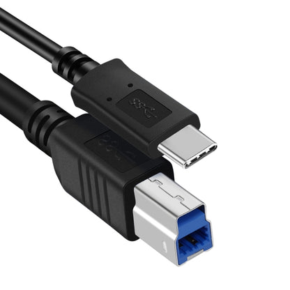 USB-C / Type-C3.1 to USB3.0 Male Square Port Printer Extension Data Cable, Type-C3.1 to USB3.0 Male, 1m
