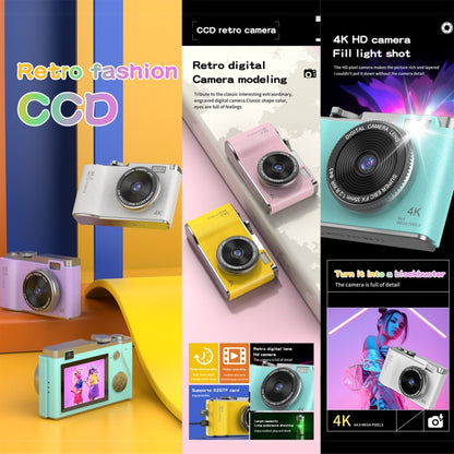 LK003 2.4 inch Dual-lens 4K HD CCD Camera Retro Kids Camera, LK003