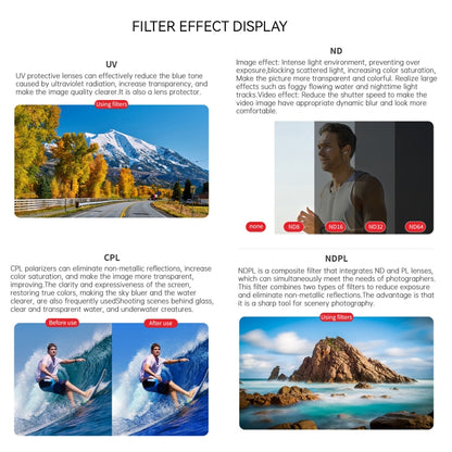 For Insta360 GO 3S JUNESTAR Camera Lens Filter, MCUV, CPL, ND8, ND16, ND32, ND64, NIGHT, STAR, Adjustable CPL, 2 in 1 UV, 3 in 1 UV, 3 in 1 CPL ND8-16, 4 in 1 NDPL, 4 in 1 ND, 6 in 1 STAR CPL ND, 6 in 1 Adjustable, 8 in 1 UV CPL ND NIGHT