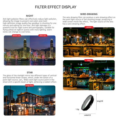 For Insta360 GO 3S JUNESTAR Camera Lens Filter, MCUV, CPL, ND8, ND16, ND32, ND64, NIGHT, STAR, Adjustable CPL, 2 in 1 UV, 3 in 1 UV, 3 in 1 CPL ND8-16, 4 in 1 NDPL, 4 in 1 ND, 6 in 1 STAR CPL ND, 6 in 1 Adjustable, 8 in 1 UV CPL ND NIGHT