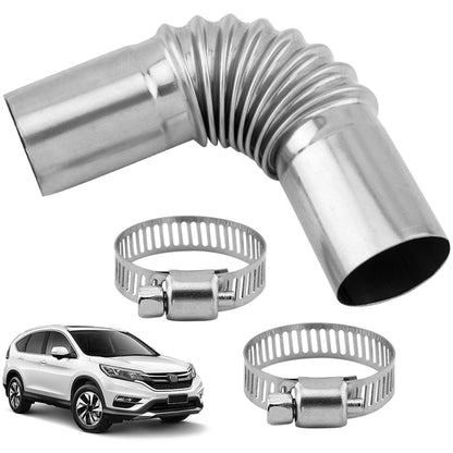 Car Parking Heater 13cm Elbow Stainless Steel Threaded Exhaust Tube Connector, 13CM