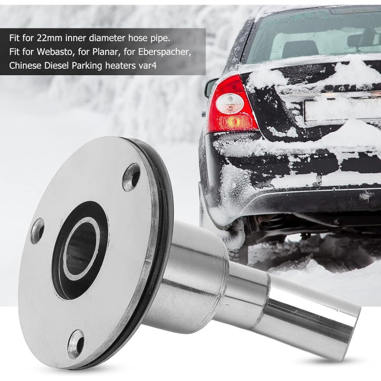 Marine Parking Heater Stainless Steel Vent, 22mm Elbow, 22mm Straight, 24mm Elbow, 24mm Straight