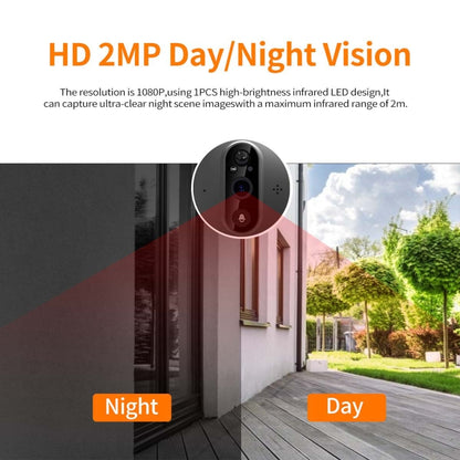 ESCAM C89 1080P 4.3 inch Smart Digital Door Viewer, Support Wide Angle PIR & Night Vision Photo, C89
