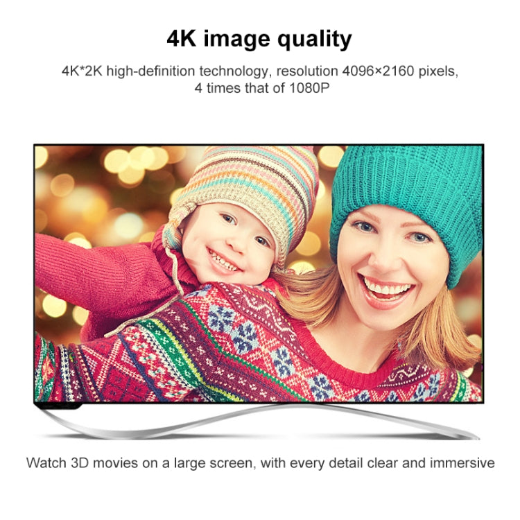 HDTV 2.0 to HDTV 4K 60Hz HD Video Transmission Signal Cable, 0.3m, 0.5m, 1m