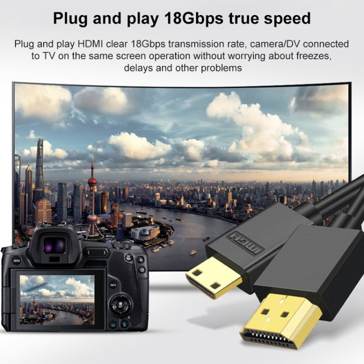 HDMI to Mini HDMI 4K UHD 18Gbps Video Connection Cable, 0.3m, 0.5m