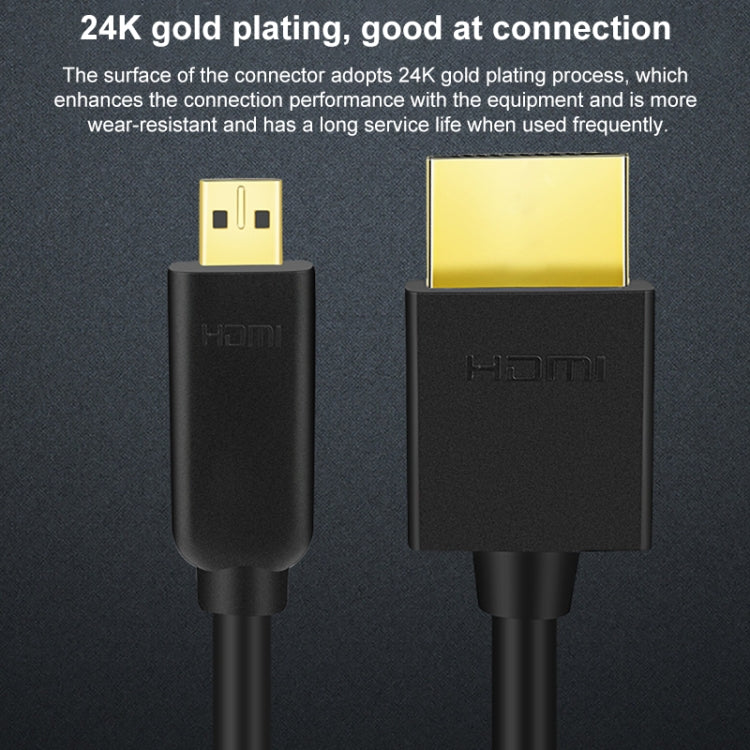HDMI to Micro HDMI 4K UHD 18Gbps Video Connection Cable, 0.3m, 0.5m, 1m
