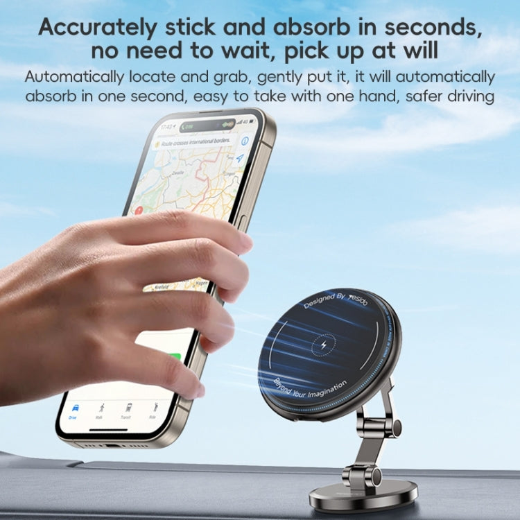 Yesido C306 15W Car Magnetic Wireless Charging Holder