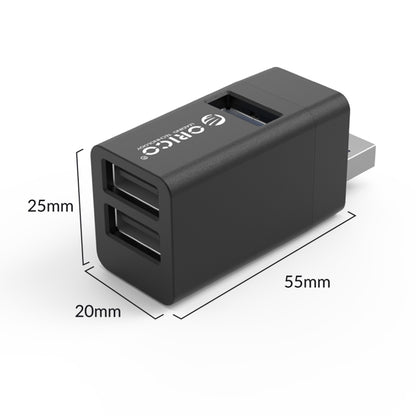 ORICO MINI-U32L 3 in 1 USB Aluminum Alloy Mini HUB Adapter, MINI-U32L