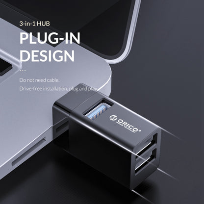 ORICO MINI-U32L 3 in 1 USB Aluminum Alloy Mini HUB Adapter, MINI-U32L