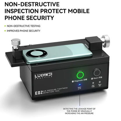 Luowei LW-E02 Phone Airtightness Electric Tester Supports Positive / Negative Pressure Test, US Plug, LW-E02