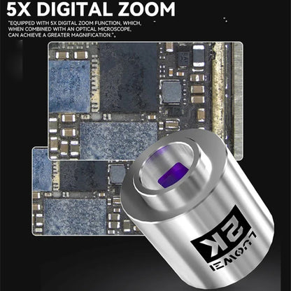 Luowei LW-GK20 UHD 1080P / 2K Microscope Camera with 5X Digital Zoom & Custom Storage, LW-GK20