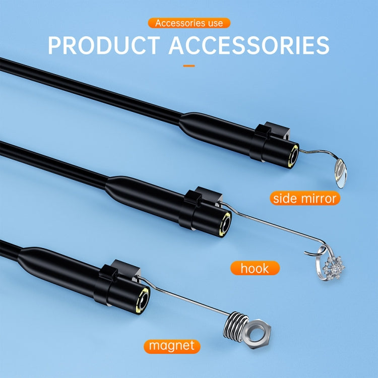 AN112 2 in 1 USB-C / Type-C + 8 Pin Interface 8mm HD Industry Endoscope, 1m Soft Tube, 2m Soft Tube, 3.5m Soft Tube, 5m Soft Tube, 10m Soft Tube, 1m Hard Tube, 2m Hard Tube, 3.5m Hard Tube, 5m Hard Tube, 10m Hard Tube