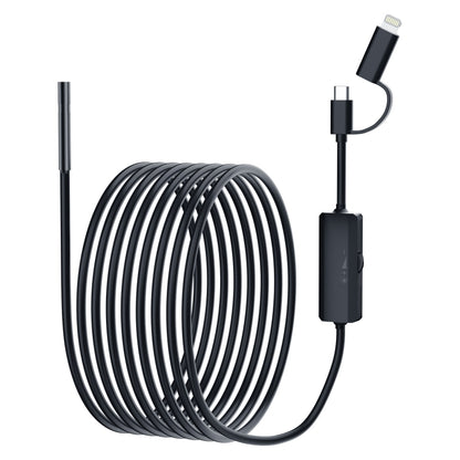 AN112 2 in 1 USB-C / Type-C + 8 Pin Interface 5.5mm HD Industry Endoscope, 1m Soft Tube, 2m Soft Tube, 3.5m Soft Tube, 5m Soft Tube, 10m Soft Tube, 1m Hard Tube, 2m Hard Tube, 3.5m Hard Tube, 5m Hard Tube, 10m Hard Tube