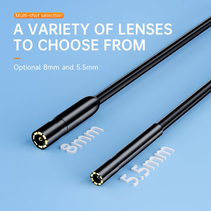 AN112 2 in 1 USB-C / Type-C + 8 Pin Interface 5.5mm HD Industry Endoscope, 1m Soft Tube, 2m Soft Tube, 3.5m Soft Tube, 5m Soft Tube, 10m Soft Tube, 1m Hard Tube, 2m Hard Tube, 3.5m Hard Tube, 5m Hard Tube, 10m Hard Tube