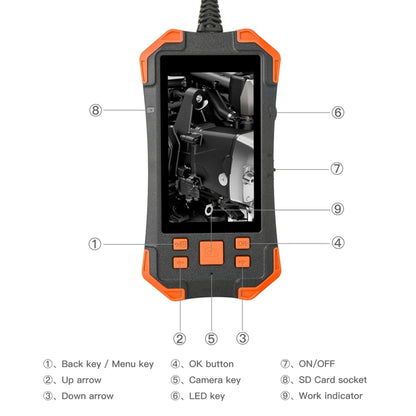 T20 4.3 inch IPS Screen 5.5mm Dual Camera IP67 Waterproof Hard Cable Digital Endoscope, 1m, 2m, 3.5m, 5m
