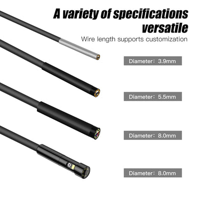 T20 4.3 inch IPS Screen 5.5mm Dual Camera IP67 Waterproof Hard Cable Digital Endoscope, 1m, 2m, 3.5m, 5m
