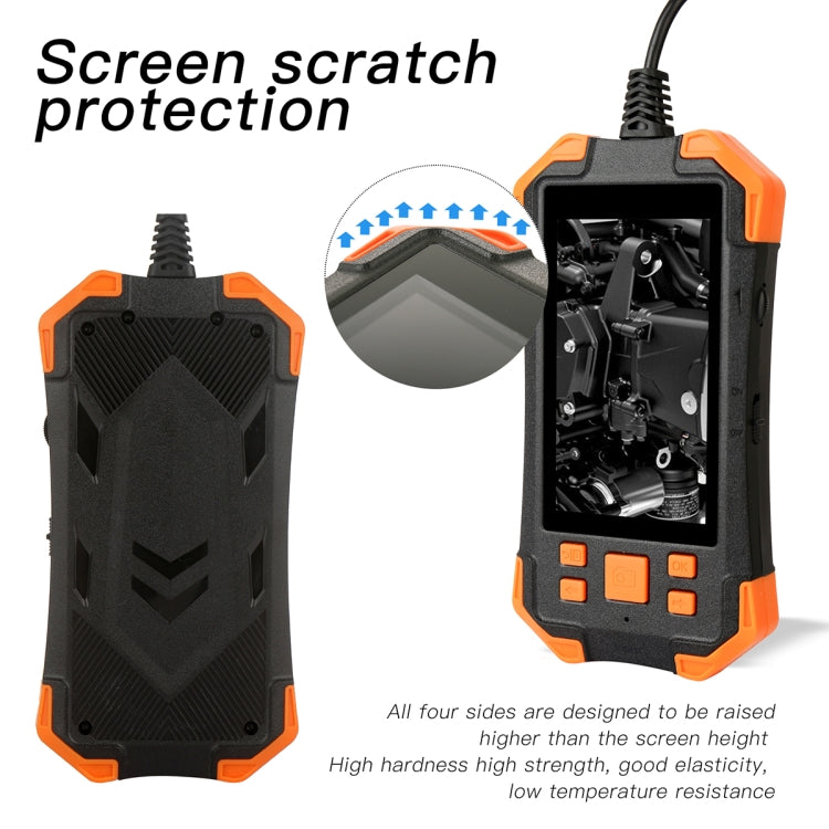 T20 4.3 inch IPS Screen 7.9mm Triple Camera IP67 Waterproof Hard Cable Digital Endoscope, 1m, 2m, 3.5m, 5m, 10m
