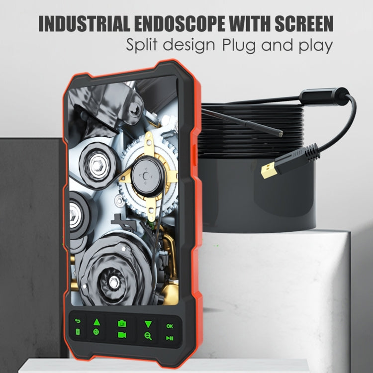 T21 4.5 inch IPS Color Screen 3.9mm Single Camera Split Hard Cable Industrial Endoscope, 1m, 2m, 3.5m, 5m
