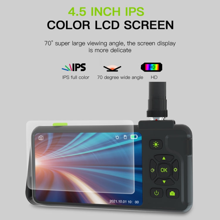 T22 4.5 inch IPS Color Screen 7.9mm Dual Camera Hard Cable Industrial Endoscope, 1m, 2m, 3.5m, 5m, 10m