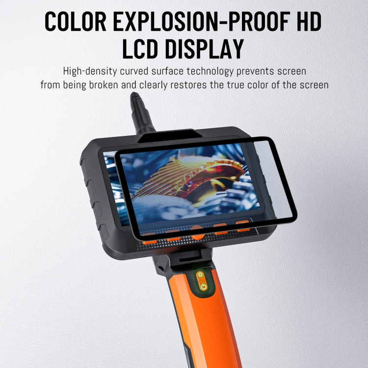 T27 5 inch IPS Color Screen 5.5mm Single Camera Handheld Hard Cable HD Industrial Endoscope, 1m, 2m, 3.5m, 5m, 10m