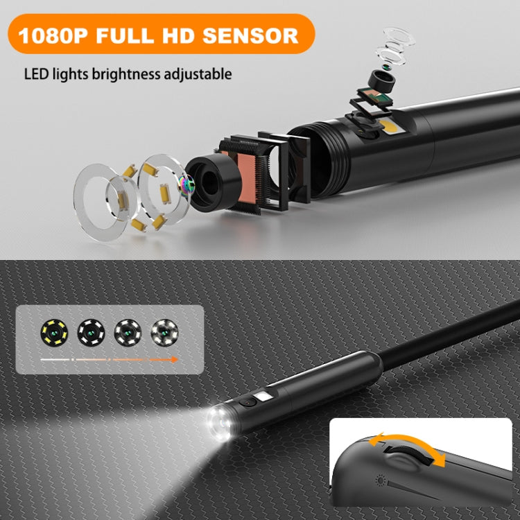 Y15 5.5mm Dual Camera WiFi Connected Hard Cable HD Industrial Endoscope, 1m, 2m, 3.5m, 5m, 10m