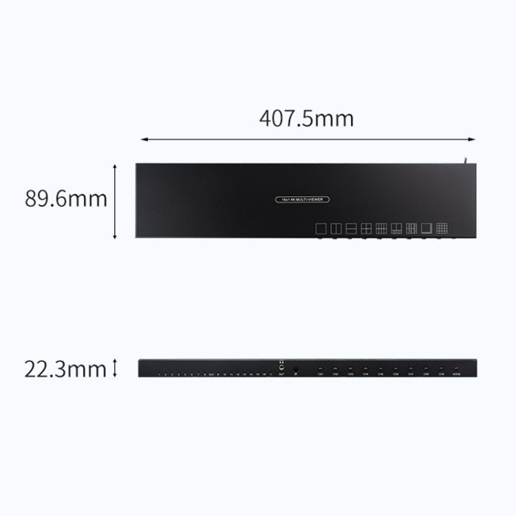 Measy MV43161 16-screen 4K HDMI 1080P Simultaneous Display Splitter, MV43161