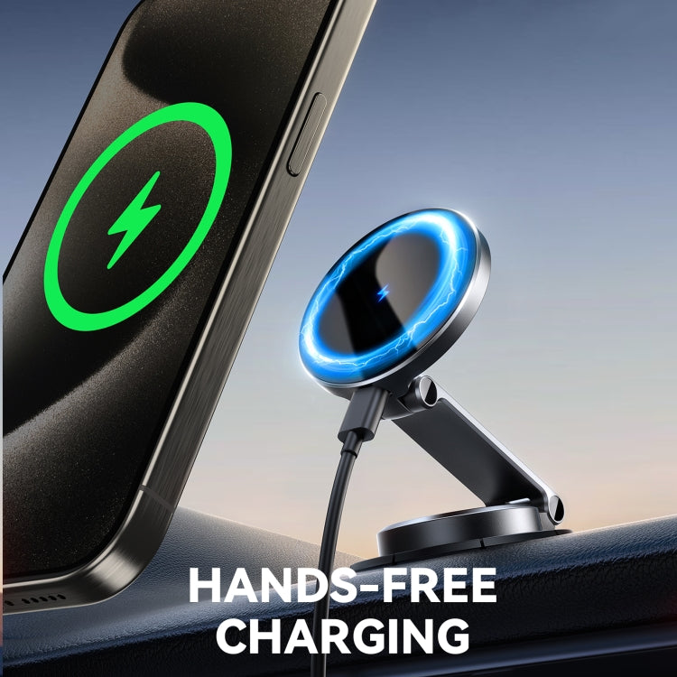 JOYROOM JR-ZS408 Metal Car Magnetic Wireless Charger Holder, JR-ZS408
