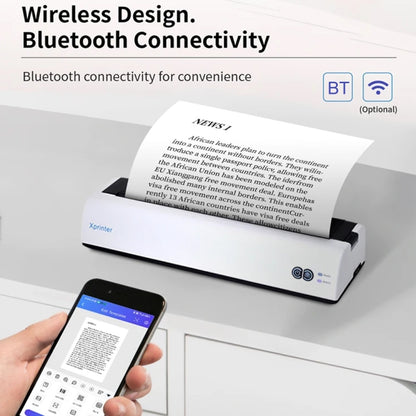 Xprinter P81 USB Interface + Portable Bluetooth Thermal Printer
